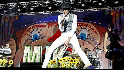 El cantante, durante una actuación en Vig¡o hace dos años