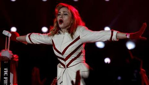 Madonna actuó el jueves en San Petersburgo.