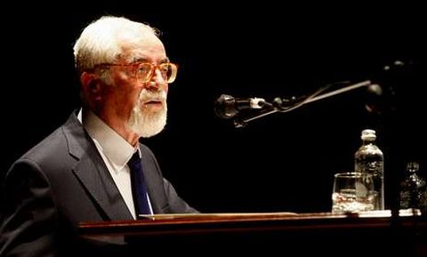 Bernardino Graña, el día que tomó posesión como académico de la Real Academia Galega.