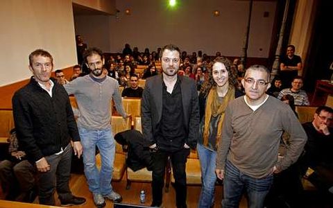 David Rubín, en el centro, abrió las jornadas. <span lang= es-es >álvaro ballesteros</span>