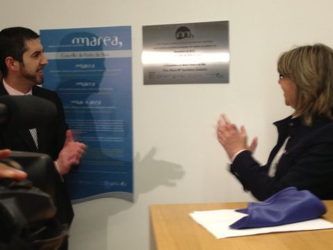 Oujo y Quintana descubrieron la placa conmemorativa