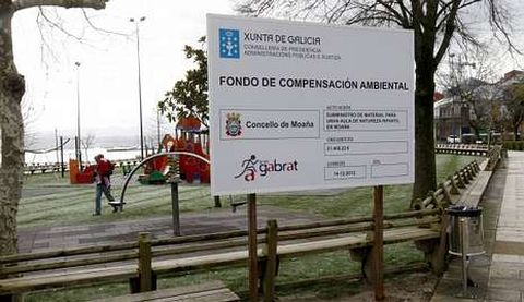 El parque se encharca por falta de drenaje.