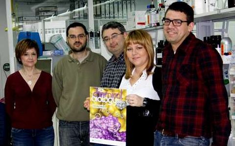 Concepción González-Bello (izquierda) y su grupo del Ciqus.