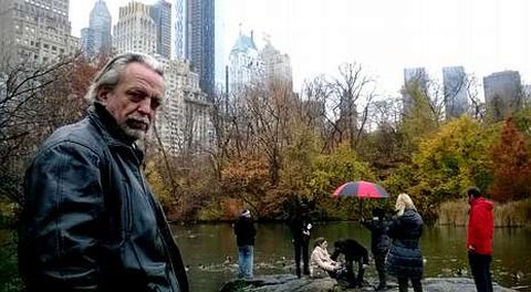Ponte, en Central Park, en Nueva York, donde filmó buena parte de las escenas de «Little Galicia».