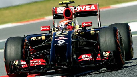 Maldonado, durante el GP de España