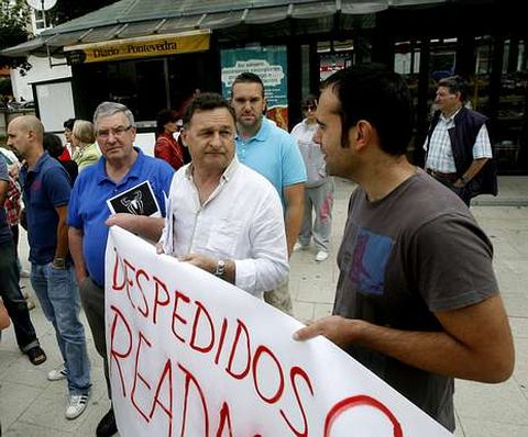 Manifestación en A Estrada contra los despidos. 