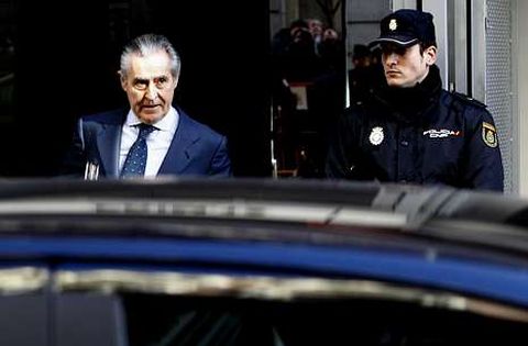 Blesa, saliendo de la Audiencia Nacional tras una comparecencia ante el juez este mismo año.