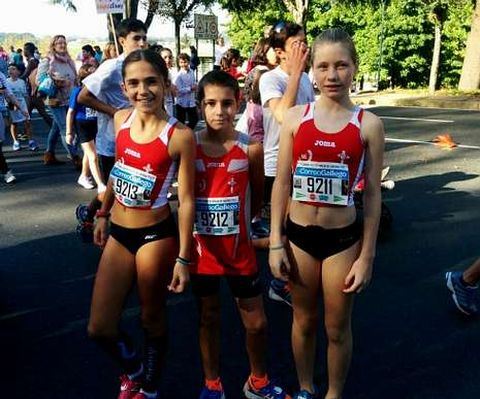 Los integrantes del Atletismo A Estrada hicieron un buen papel.