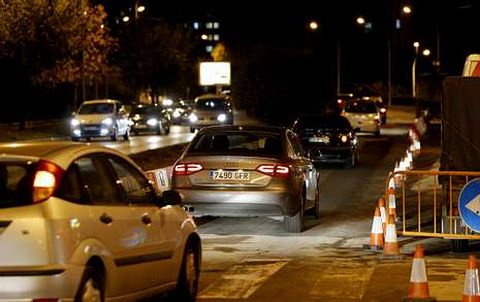 La ronda de Outeiro quedó abierta al tráfico a última hora de la tarde de ayer.
