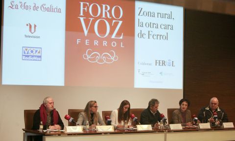 Miguel Parra, Martina Aneiros, María Meizoso, José Lage, Natividad González y Cereijo.