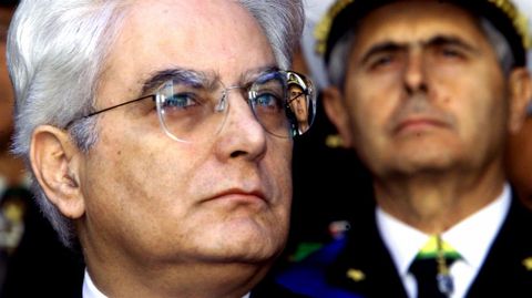 El jurista y varias veces ministro Sergio Mattarella, de 73 años.