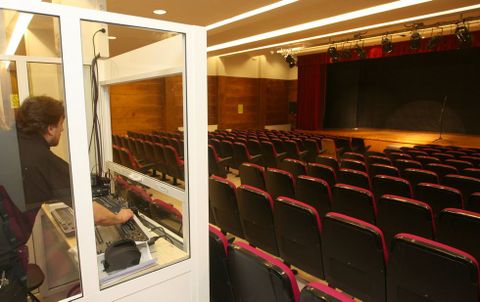 Imagen de archivo de la sala de representaciones vacía, tal y como se encontró ayer mismo.