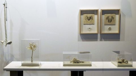 Varias obras de la galería colombiana Nueveochenta, expuestas en ARCO