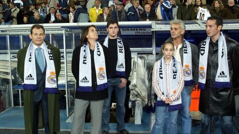 Saque de honor en el Bernabéu del Real Madrid 6-Albacete 1. Septiembre del 2004.