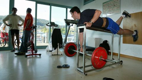 Entrenamiento en Pontevedra (2007).