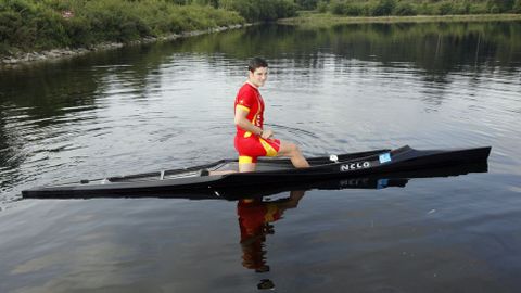 Entrenamiento en Cervo. Embalse del río Covo.