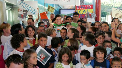 Visita a un colegio en Vigo.