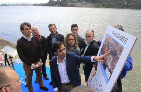El candidato detalló en San Felipe el proyecto para mejorar la comunicación al castillo.