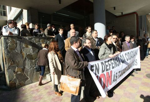 Imagen de una de las protestas que se realizaron en Ferrol contra las reformas de Gallardón.