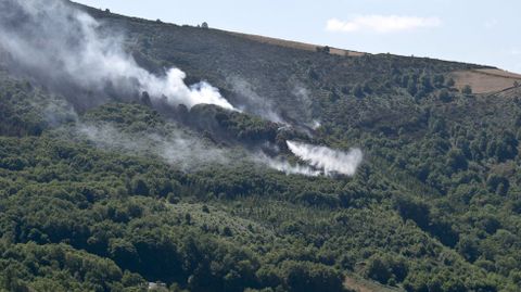 El incedio de A Fonsagrada también se produjo en una zona de alto valor natural