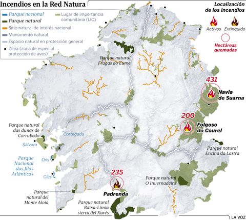 La Superficie Quemada Es Red Natura Que Abarca Ya El 12 Del Suelo De Galicia