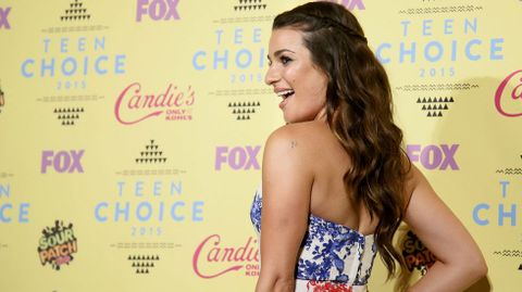 La actriz Lea Michele en los Teen Choice Awards 2015
