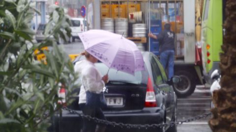 Lluvia esta mañana en la ciudad olívica