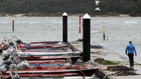 Embarcaciones amarradas en Carril