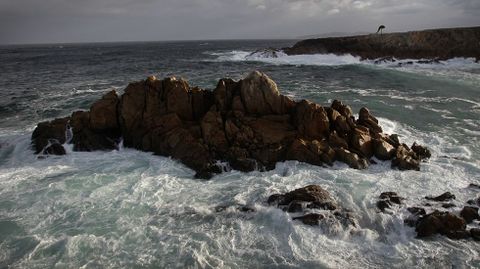 Temporal en el mar de A Coruña.