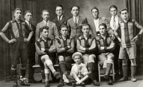 Equipo do Moaña Foot Ball Club, no ano 1925.