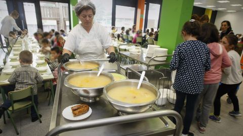 Comedor de un colegio en Vilagarcía