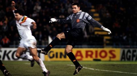 Cañizares, en un partido posterior contra Portugal en Balaídos, también siendo jugador del Celta