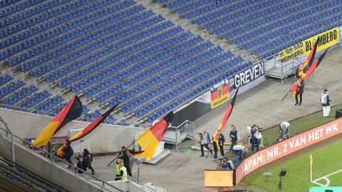 El estadio de Hannover, desalojado
