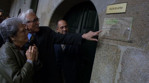 Los homenajes fueron una constante en su vida, (en la imagen del Instituto del monasterio de Celanova)