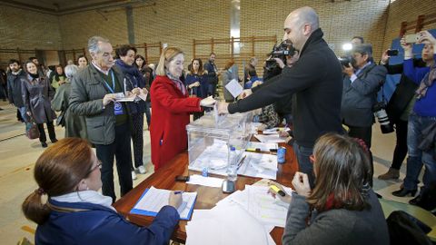 La ministra Ana Pastor, candidata al Congreso en Pontevedra por el PP.