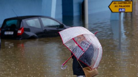 Imagen de las últimas inundaciones en la zona de Balaídos