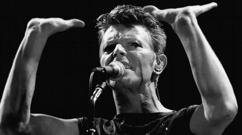 Concierto de Bowie en el Festival de Frankfurt, en 1983.