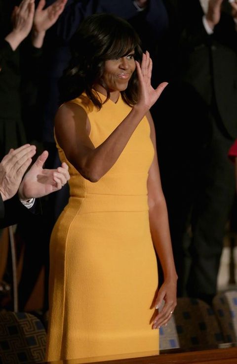 Michelle Obama, durante el último debate sobre el Estado de la Unión de su marido como presidente del Gobierno
