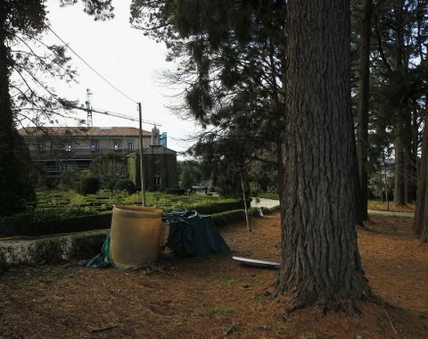 El edificio del pazo está en la actualidad en obras.