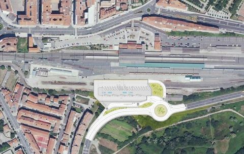 En el plano, vista de la ubicación de la estación de autobuses y la reforma que requiere Clara Campoamor