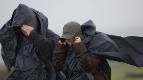 Temporal de viento y granizo en A Coruña