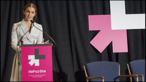 La actriz y feminista Emma Watson, por la igualdad
