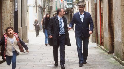 Santiago y Padrón refuerzan su hermanamiento en el lunes de Pascua