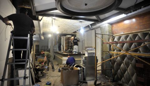 Las obras del local en el que reabrió el Beirut en el 2012 están en marcha.