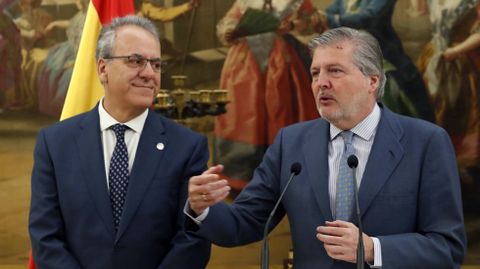 El ministro de Educación, Íñigo Méndez de Vigo, recibió al presidente de CRUE, Segundo Píriz