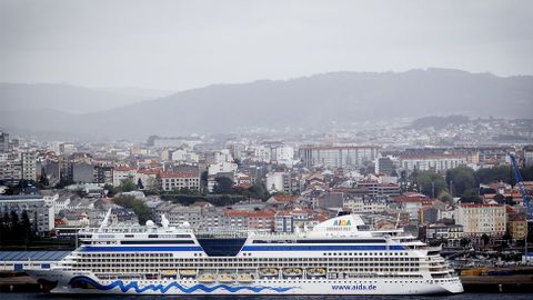 En la imagen, un crucero de Aida en Ferrol