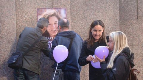 Soraya Verdés y Natalia Moñino, en un acto de la pasada camapaña electoral