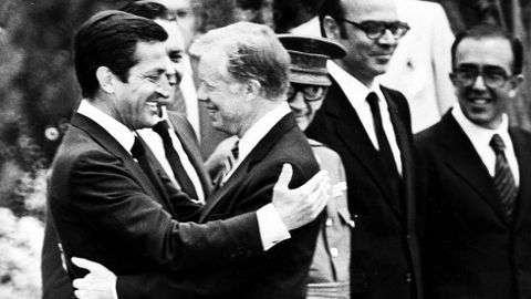 25 de junio de 1980. El demócrata Jimmy Carter y Adolfo Suárez. Ambos trataron, entre otras cosas, el calendario de ingreso en la OTAN