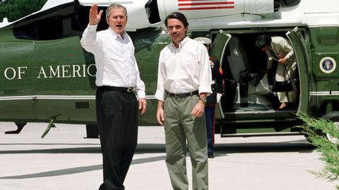 11 de junio del 2001. George W. Bush realizó una visita de Estado y se entrevistó con el rey Juan Carlos y el presidente Aznar