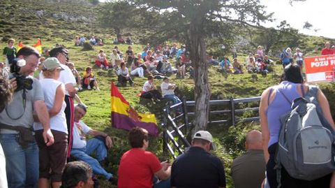 Homenaje en el pozo Funeres (Laviana)